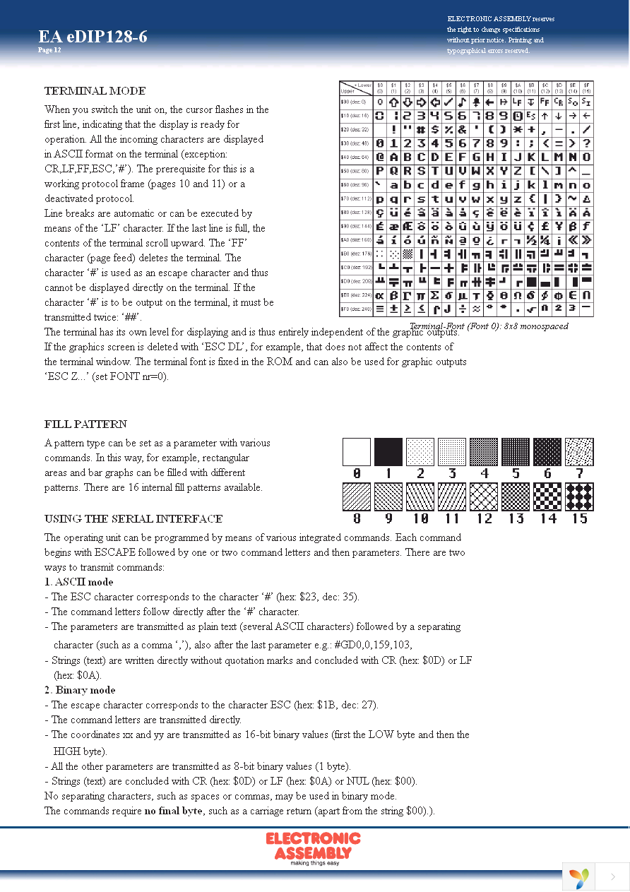 EA 0FP130-6SW Page 12